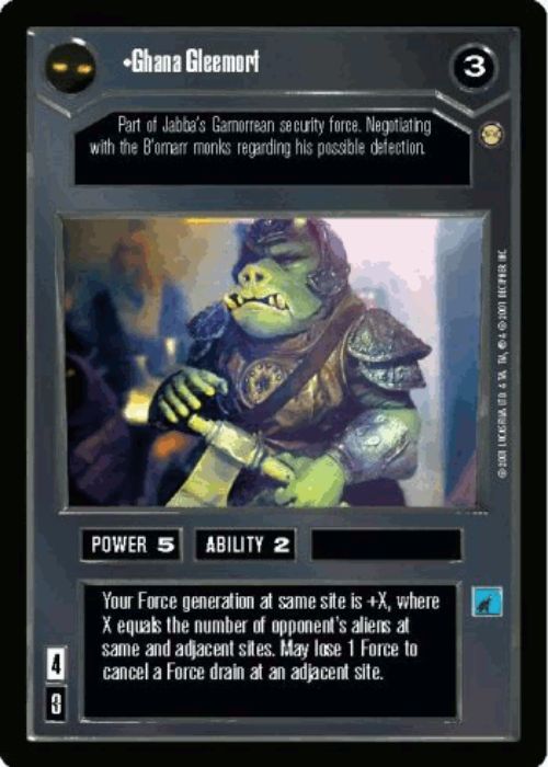 Star Wars CCG | Ghana Gleemort - Tatooine | The Nerd Merchant