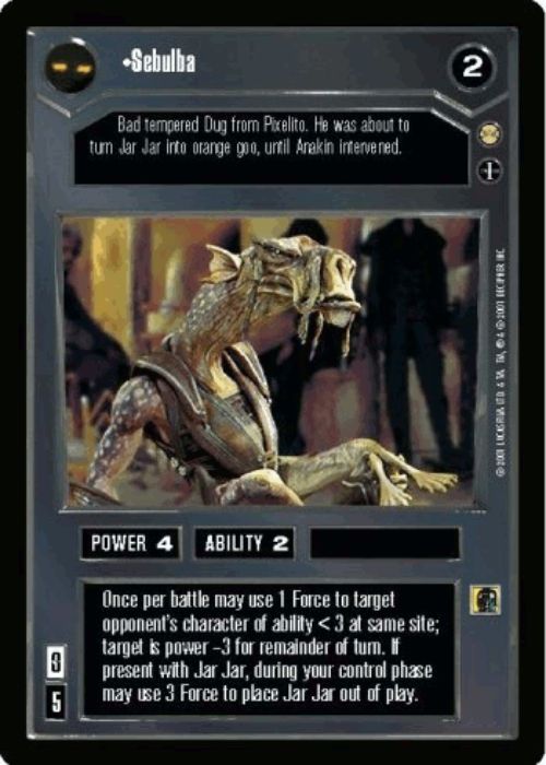 Star Wars CCG | Sebulba - Tatooine | The Nerd Merchant
