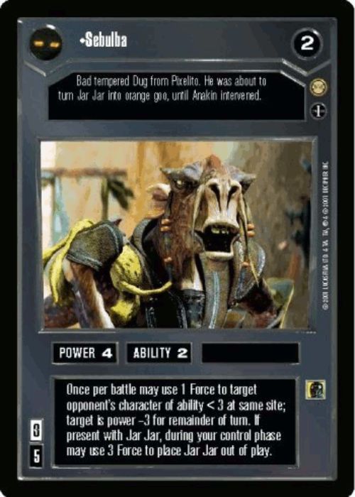 Star Wars CCG | Sebulba (AI) - Tatooine | The Nerd Merchant