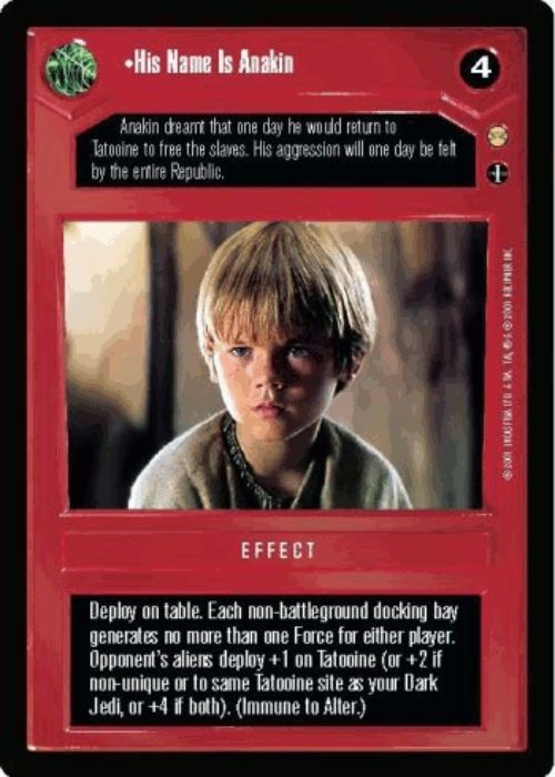 Star Wars CCG | His Name Is Anakin - Tatooine | The Nerd Merchant