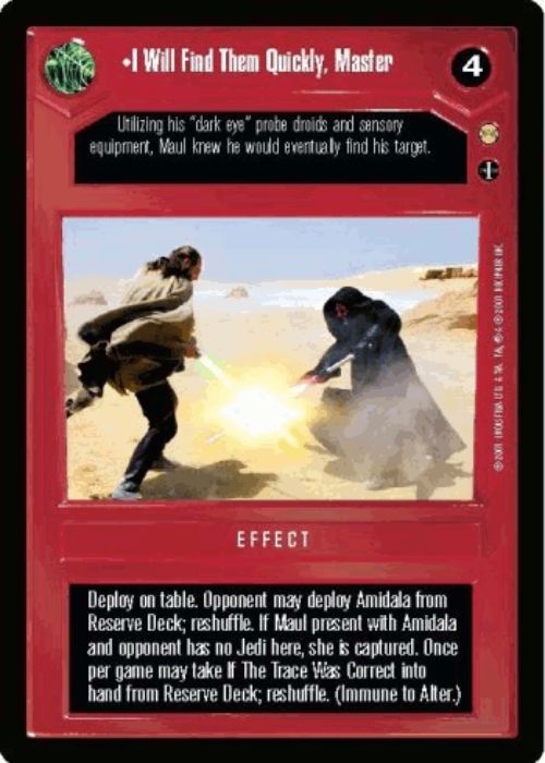 Star Wars CCG | I Will Find Them Quickly, Master - Tatooine | The Nerd Merchant