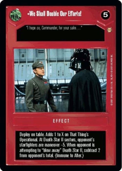 Star Wars CCG | We Shall Double Our Efforts! - Tatooine | The Nerd Merchant