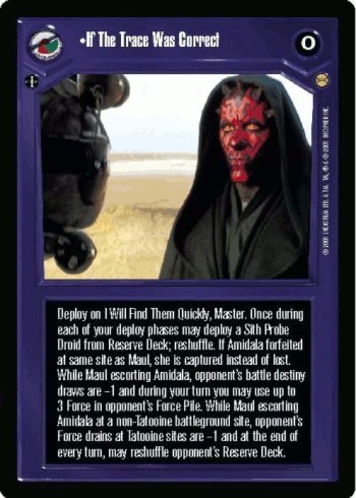 Star Wars CCG | If The Trace Was Correct - Tatooine | The Nerd Merchant