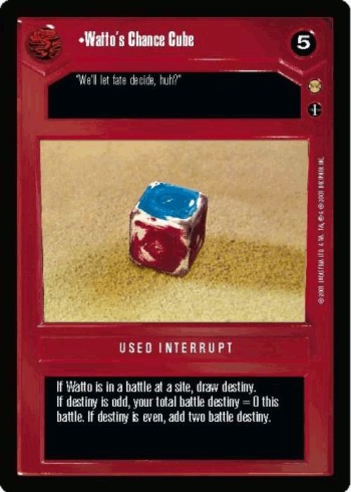 Star Wars CCG | Watto's Chance Cube - Tatooine | The Nerd Merchant