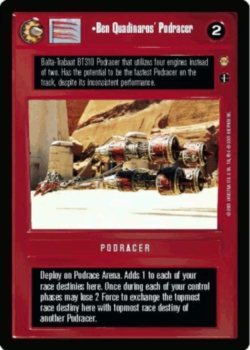 Star Wars CCG | Ben Quadinaros' Podracer - Tatooine | The Nerd Merchant