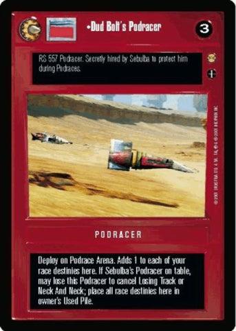 Star Wars CCG | Dud Bolt's Podracer - Tatooine | The Nerd Merchant