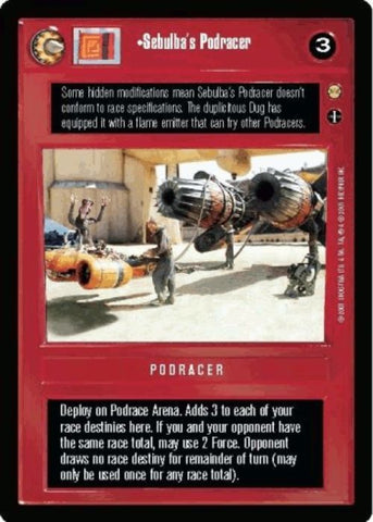 Star Wars CCG | Sebulba's Podracer - Tatooine | The Nerd Merchant