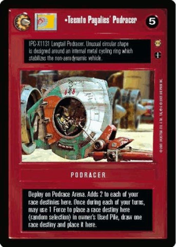 Star Wars CCG | Teemto Pagalies' Podracer - Tatooine | The Nerd Merchant