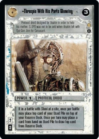 Star Wars CCG | Threepio With His Parts Showing - Tatooine | The Nerd Merchant