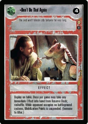 Star Wars CCG | Don't Do That Again - Tatooine | The Nerd Merchant