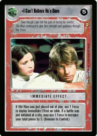 Star Wars CCG | I Can't Believe He's Gone - Tatooine | The Nerd Merchant