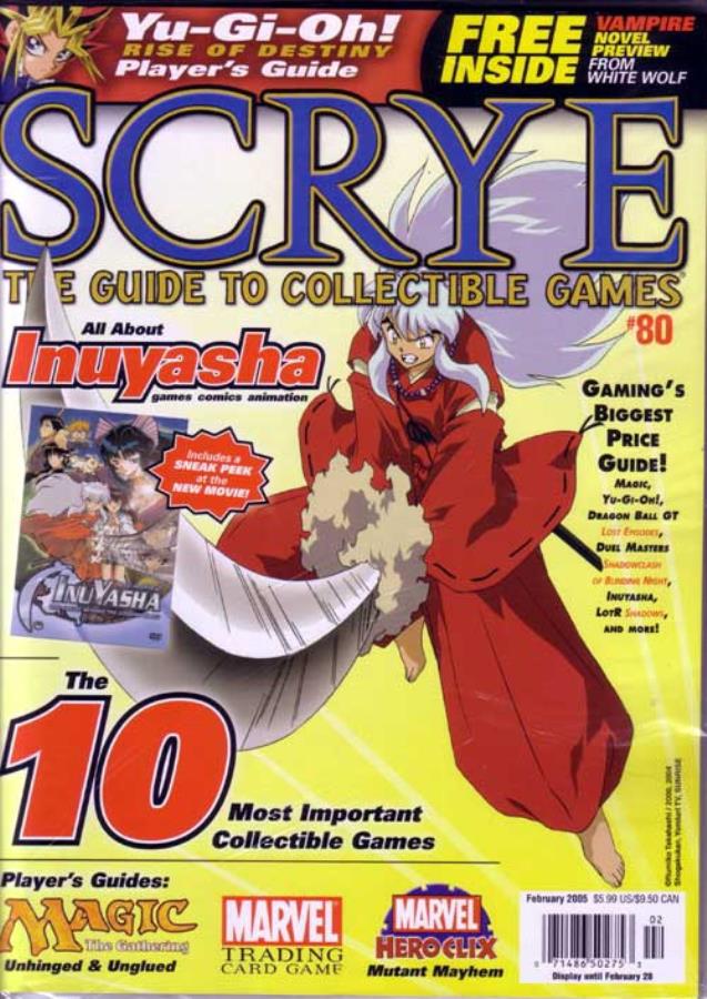 Gaming Magazine | Scrye #80 [Feb 2005] (InuYasha TCG) | The Nerd Merchant