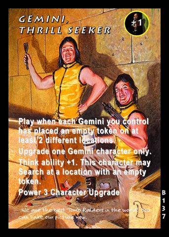 Tomb Raider CCG | Gemini, Thrill Seeker - Big Guns #137 | The Nerd Merchant