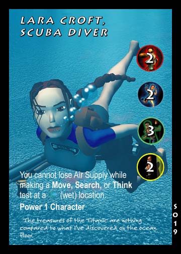 Tomb Raider CCG | Lara Croft, Scuba Diver - Slippery When Wet #19 | The Nerd Merchant