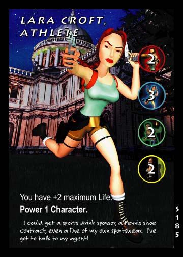 Tomb Raider CCG | Lara Croft, Athlete - Slippery When Wet #185 | The Nerd Merchant