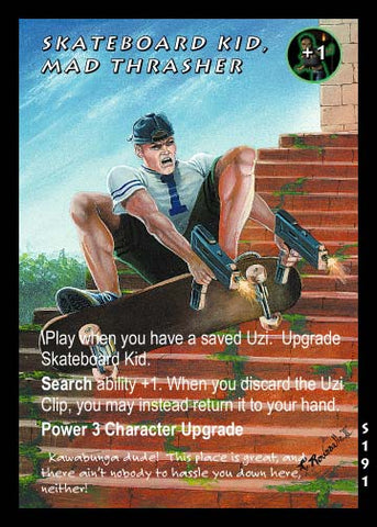 Tomb Raider CCG | Skateboard Kid, Mad Thrasher - Slippery When Wet #191 | The Nerd Merchant