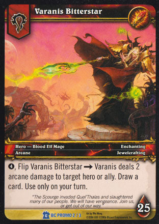 World of Warcraft TCG | Varanis Bitterstar (Foil) - Promo Cards | The Nerd Merchant