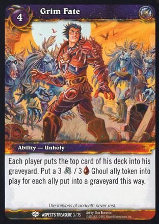 World of Warcraft TCG | Grim Fate - Battle of Aspects Treasure 3/75 | The Nerd Merchant