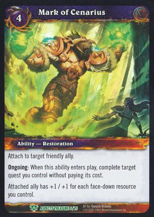 World of Warcraft TCG | Mark of Cenarius - Battle of Aspects Treasure 5/75 | The Nerd Merchant