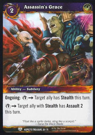 World of Warcraft TCG | Assassin's Grace - Battle of Aspects Treasure 20/75 | The Nerd Merchant