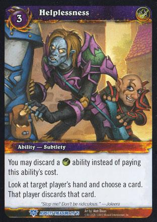 World of Warcraft TCG | Helplessness - Battle of Aspects Treasure 21/75 | The Nerd Merchant