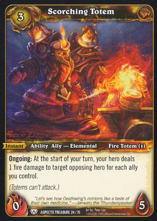 World of Warcraft TCG | Scorching Totem - Battle of Aspects Treasure 24/75 | The Nerd Merchant