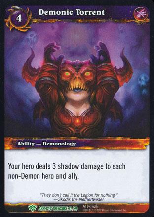 World of Warcraft TCG | Demonic Torrent - Battle of Aspects Treasure 27/75 | The Nerd Merchant