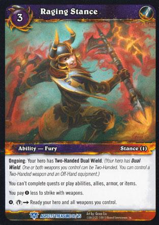 World of Warcraft TCG | Raging Stance - Battle of Aspects Treasure 30/75 | The Nerd Merchant