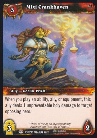 World of Warcraft TCG | Mixi Crankhaven - Battle of Aspects Treasure 41/75 | The Nerd Merchant