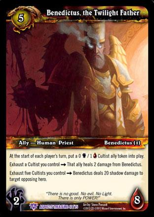 World of Warcraft TCG | Benedictus, the Twilight Father - Battle of Aspects Treasure 47/75 | The Nerd Merchant