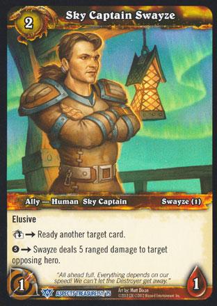 World of Warcraft TCG | Sky Captain Swayze - Battle of Aspects Treasure 51/75 | The Nerd Merchant