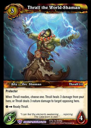 World of Warcraft TCG | Thrall the World-Shaman - Battle of Aspects Treasure 52/75 | The Nerd Merchant