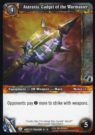 World of Warcraft TCG | Ataraxis, Cudgel of the Warmaster - Battle of Aspects Treasure 67/75 | The Nerd Merchant