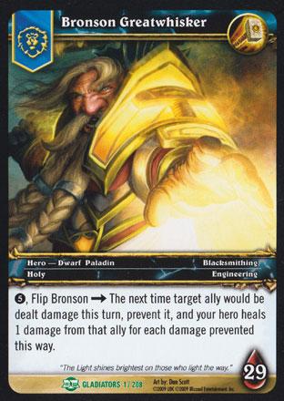 World of Warcraft TCG |Bronson Greatwhisker - Blood of the Gladiators 1/208 | The Nerd Merchant