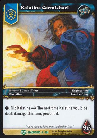 World of Warcraft TCG |Kalatine Carmichael - Blood of the Gladiators 6/208 | The Nerd Merchant