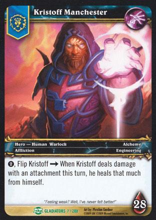 World of Warcraft TCG |Kristoff Manchester - Blood of the Gladiators 7/208 | The Nerd Merchant