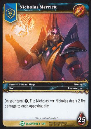 World of Warcraft TCG |Nicholas Merrick - Blood of the Gladiators 8/208 | The Nerd Merchant