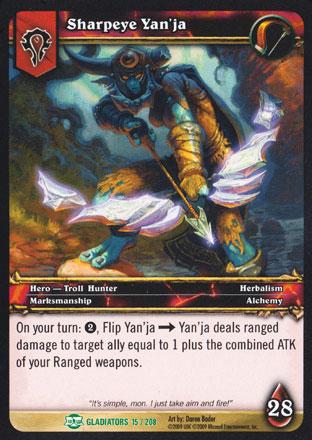 World of Warcraft TCG |Sharpeye Yan'ja - Blood of the Gladiators 15/208 | The Nerd Merchant