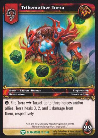 World of Warcraft TCG |Tribemother Torra - Blood of the Gladiators 17/208 | The Nerd Merchant