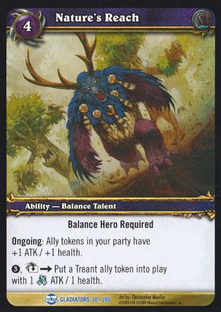World of Warcraft TCG | Nature's Reach - Blood of Gladiators 20/208 | The Nerd Merchant