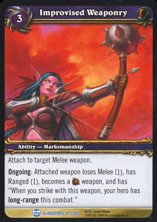 World of Warcraft TCG | Improvised Weaponry - Blood of Gladiators 29/208 | The Nerd Merchant
