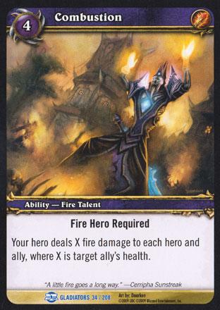 World of Warcraft TCG | Combustion - Blood of Gladiators 34/208 | The Nerd Merchant