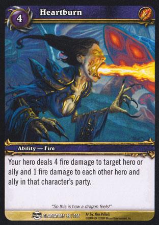 World of Warcraft TCG | Heartburn - Blood of the Gladiators 35/208 | The Nerd Merchant