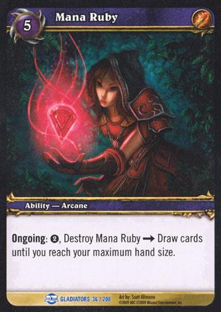 World of Warcraft TCG |Mana Ruby - Blood of Gladiators 36/208 | The Nerd Merchant