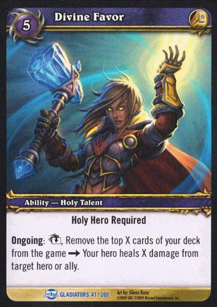 World of Warcraft TCG |Divine Favor - Blood of Gladiators 41/208 | The Nerd Merchant