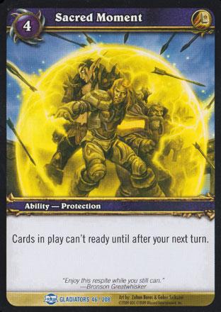 World of Warcraft TCG | Sacred Moment - Blood of Gladiators 46/208 | The Nerd Merchant
