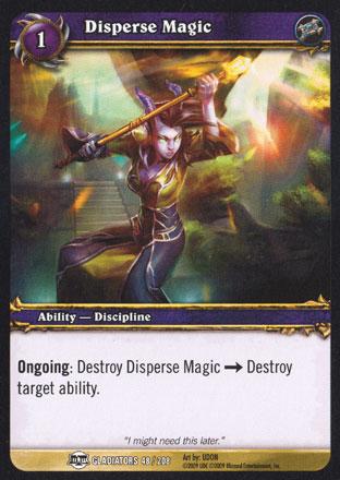 World of Warcraft TCG |Disperse Magic - Blood of the Gladiators 48/208 | The Nerd Merchant