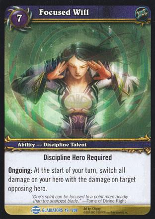 World of Warcraft TCG | Focused Will - Blood of Gladiators 49/208 | The Nerd Merchant