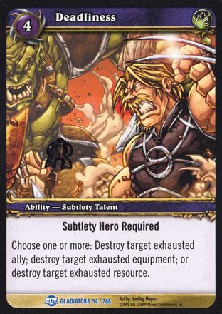 World of Warcraft TCG | Deadliness - Blood of Gladiators 54/208 | The Nerd Merchant