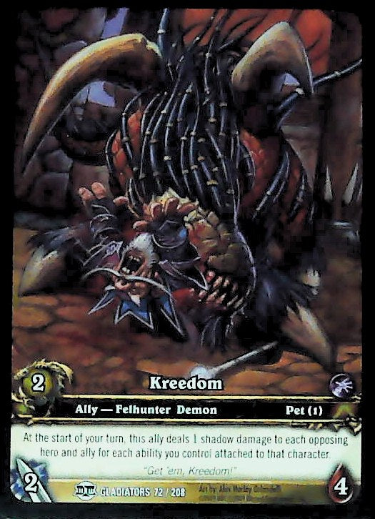 World of Warcraft TCG | Kreedom (Extended Art) - Blood of the Gladiators 72/208 | The Nerd Merchant